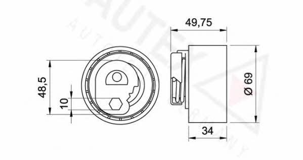 Autex 641852 Ролик ременя ГРМ 641852: Приваблива ціна - Купити у Польщі на 2407.PL!