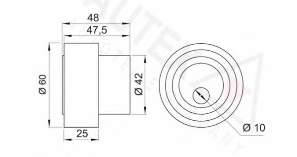 Autex 641909 Tensioner pulley, timing belt 641909: Buy near me in Poland at 2407.PL - Good price!