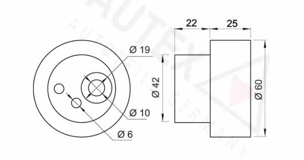 Autex 641914 Tensioner pulley, timing belt 641914: Buy near me in Poland at 2407.PL - Good price!