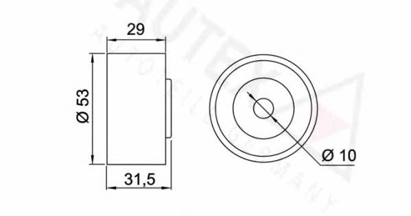 Autex 641944 Tensioner pulley, timing belt 641944: Buy near me in Poland at 2407.PL - Good price!