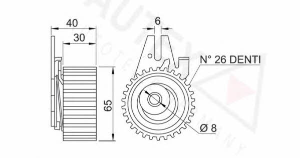 Autex 641946 Tensioner pulley, timing belt 641946: Buy near me in Poland at 2407.PL - Good price!