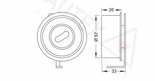 Autex 641969 Tensioner pulley, timing belt 641969: Buy near me in Poland at 2407.PL - Good price!