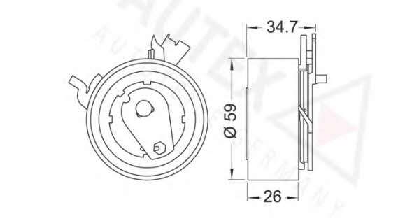 Autex 642037 Ролик ременя ГРМ 642037: Приваблива ціна - Купити у Польщі на 2407.PL!