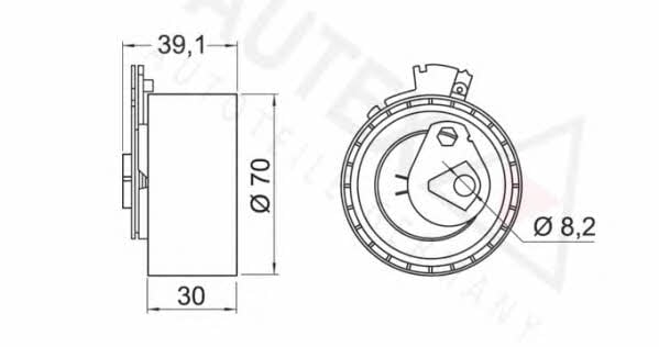 Autex 642042 Tensioner pulley, timing belt 642042: Buy near me in Poland at 2407.PL - Good price!