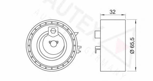 Autex 642060 Tensioner pulley, timing belt 642060: Buy near me in Poland at 2407.PL - Good price!