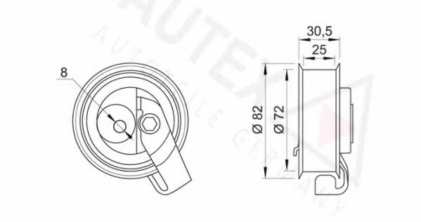 Autex 642068 Ролик ремня ГРМ 642068: Отличная цена - Купить в Польше на 2407.PL!