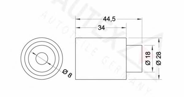 Autex 651074 Tensioner pulley, timing belt 651074: Buy near me in Poland at 2407.PL - Good price!