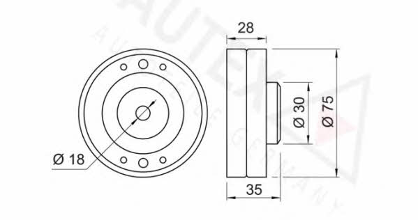 Autex 651109 Tensioner pulley, timing belt 651109: Buy near me in Poland at 2407.PL - Good price!