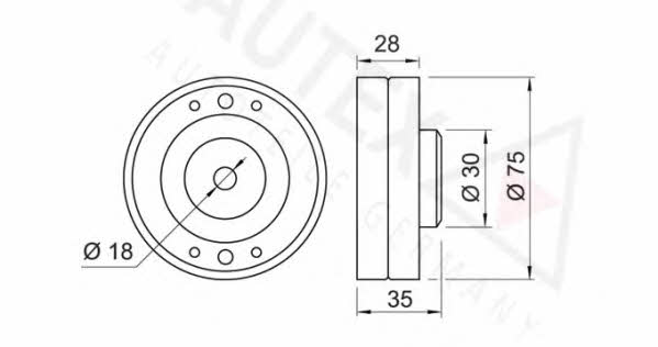 Autex 651109 Ролик ременя ГРМ 651109: Приваблива ціна - Купити у Польщі на 2407.PL!