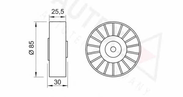 Autex 651113 Ролик натяжний ременя поліклинового (приводного) 651113: Купити у Польщі - Добра ціна на 2407.PL!