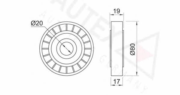 Autex 651150 Ролик натяжний ременя поліклинового (приводного) 651150: Приваблива ціна - Купити у Польщі на 2407.PL!