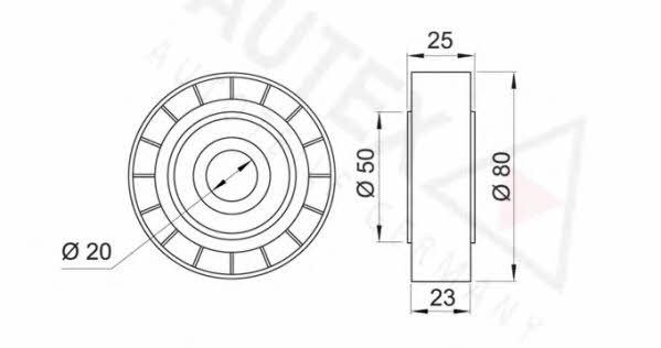 Autex 651151 Idler Pulley 651151: Buy near me in Poland at 2407.PL - Good price!