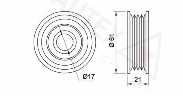 Autex 651245 Rippenriemenspannrolle (Antriebsriemen) 651245: Kaufen Sie zu einem guten Preis in Polen bei 2407.PL!