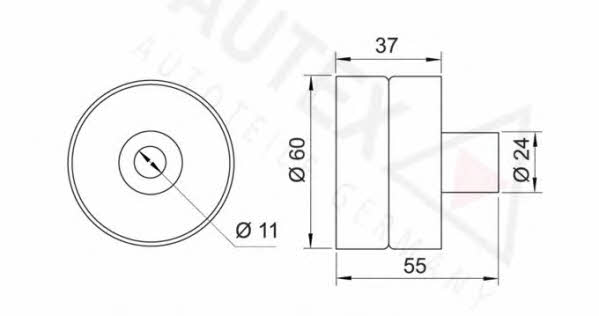 Autex 651383 Tensioner pulley, timing belt 651383: Buy near me in Poland at 2407.PL - Good price!