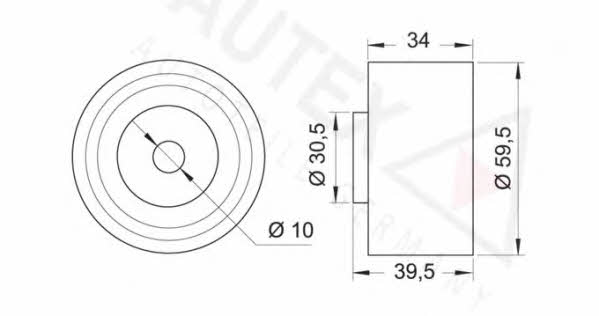 Autex 651386 Tensioner pulley, timing belt 651386: Buy near me in Poland at 2407.PL - Good price!
