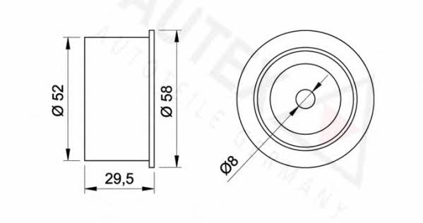Autex 651451 Tensioner pulley, timing belt 651451: Buy near me in Poland at 2407.PL - Good price!