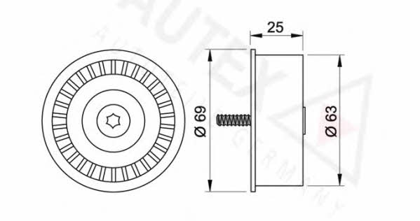 Autex 651458 Tensioner pulley, timing belt 651458: Buy near me in Poland at 2407.PL - Good price!