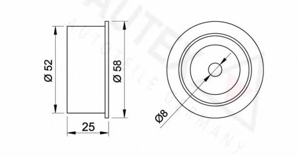 Autex 651459 Tensioner pulley, timing belt 651459: Buy near me in Poland at 2407.PL - Good price!
