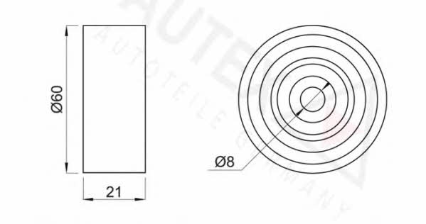 Autex 651501 Tensioner pulley, timing belt 651501: Buy near me in Poland at 2407.PL - Good price!