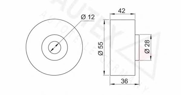 Autex 651546 Tensioner pulley, timing belt 651546: Buy near me in Poland at 2407.PL - Good price!
