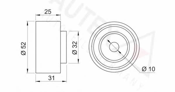 Autex 651556 Tensioner pulley, timing belt 651556: Buy near me in Poland at 2407.PL - Good price!