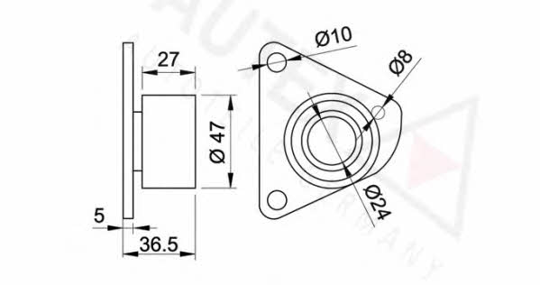 Autex 651617 Tensioner pulley, timing belt 651617: Buy near me in Poland at 2407.PL - Good price!