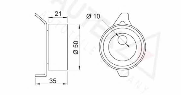 Autex 651631 Tensioner pulley, timing belt 651631: Buy near me in Poland at 2407.PL - Good price!