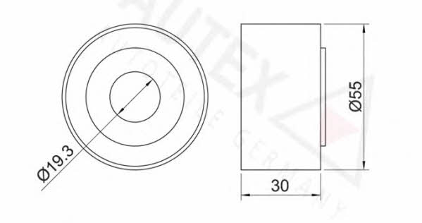 Autex 651642 Tensioner pulley, timing belt 651642: Buy near me in Poland at 2407.PL - Good price!