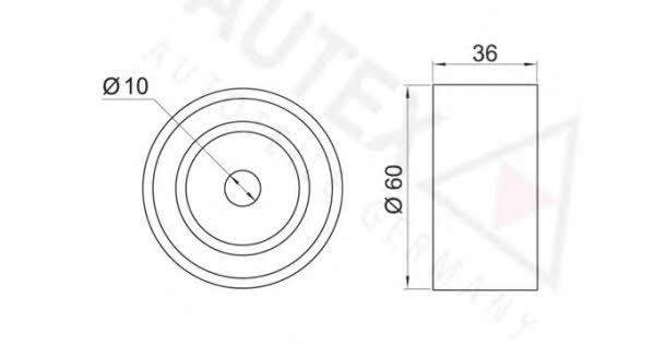 Autex 651649 Tensioner pulley, timing belt 651649: Buy near me in Poland at 2407.PL - Good price!