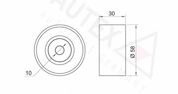 Autex 651651 Tensioner pulley, timing belt 651651: Buy near me in Poland at 2407.PL - Good price!