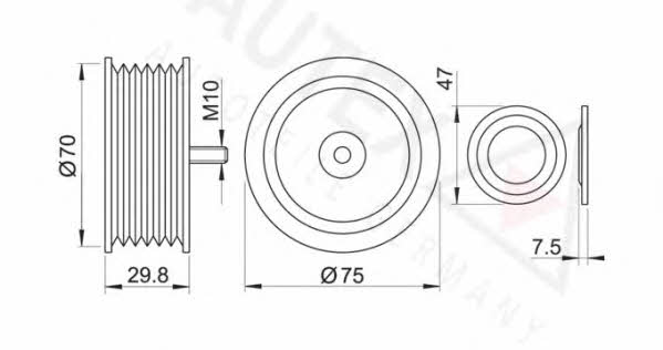 Autex 651740 Rippenriemenspannrolle (Antriebsriemen) 651740: Kaufen Sie zu einem guten Preis in Polen bei 2407.PL!