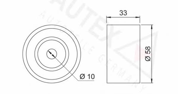 Autex 651757 Tensioner pulley, timing belt 651757: Buy near me in Poland at 2407.PL - Good price!