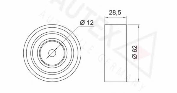 Autex 651765 Tensioner pulley, timing belt 651765: Buy near me in Poland at 2407.PL - Good price!
