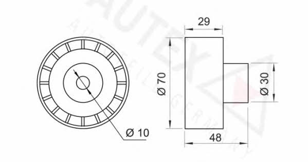 Autex 651778 Tensioner pulley, timing belt 651778: Buy near me in Poland at 2407.PL - Good price!