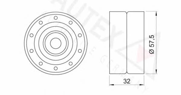 Autex 651839 Tensioner pulley, timing belt 651839: Buy near me in Poland at 2407.PL - Good price!
