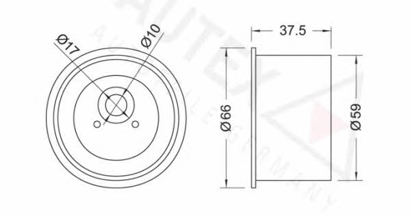 Autex 651857 Tensioner pulley, timing belt 651857: Buy near me in Poland at 2407.PL - Good price!