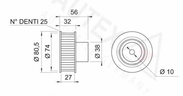 Autex 651913 Tensioner pulley, timing belt 651913: Buy near me in Poland at 2407.PL - Good price!