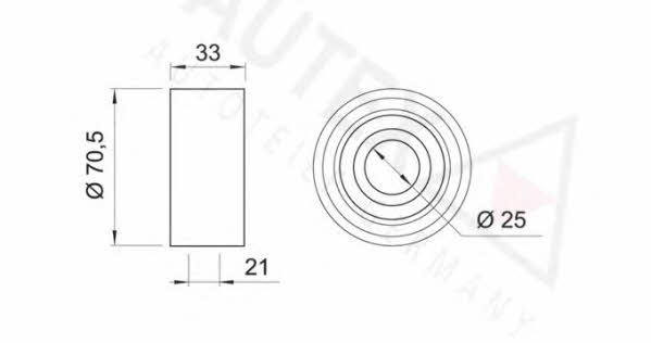 Autex 651928 Tensioner pulley, timing belt 651928: Buy near me in Poland at 2407.PL - Good price!