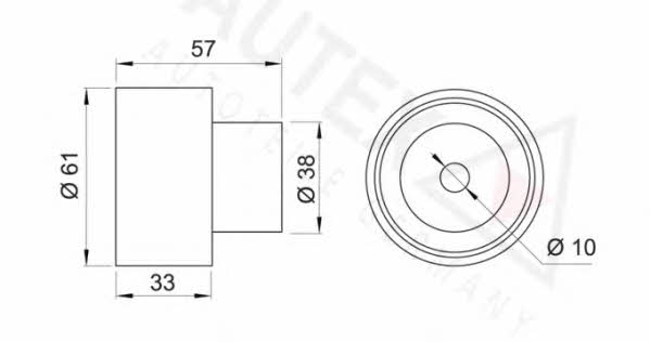 Autex 651929 Tensioner pulley, timing belt 651929: Buy near me in Poland at 2407.PL - Good price!