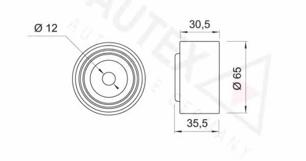 Autex 651935 Ролик ремня ГРМ 651935: Отличная цена - Купить в Польше на 2407.PL!