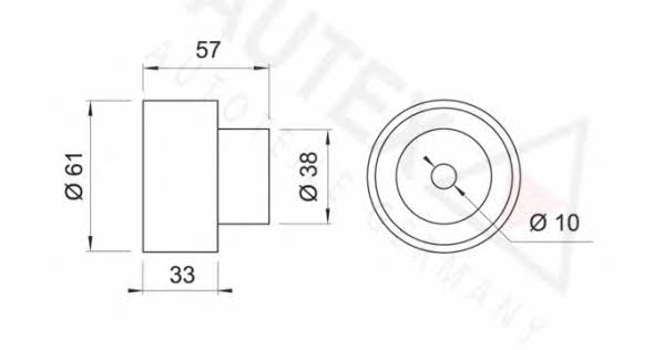 Autex 651941 Tensioner pulley, timing belt 651941: Buy near me in Poland at 2407.PL - Good price!