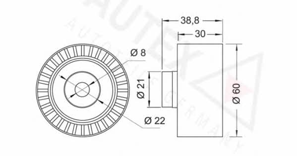 Autex 652043 Tensioner pulley, timing belt 652043: Buy near me in Poland at 2407.PL - Good price!