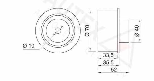 Autex 652063 Tensioner pulley, timing belt 652063: Buy near me in Poland at 2407.PL - Good price!
