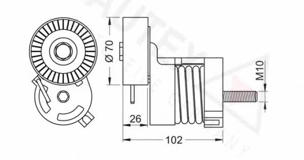 Autex 654460 Belt tightener 654460: Buy near me at 2407.PL in Poland at an Affordable price!