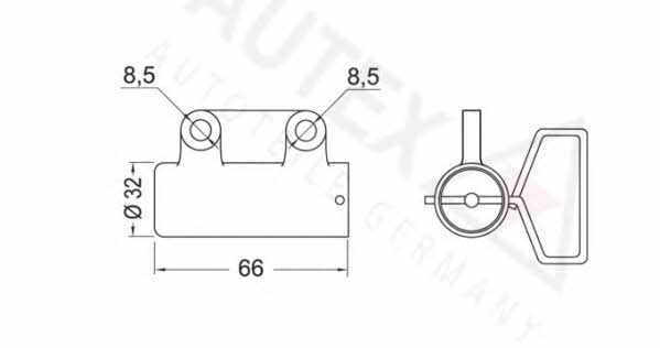 Autex 654476 Tensioner, timing belt 654476: Buy near me in Poland at 2407.PL - Good price!