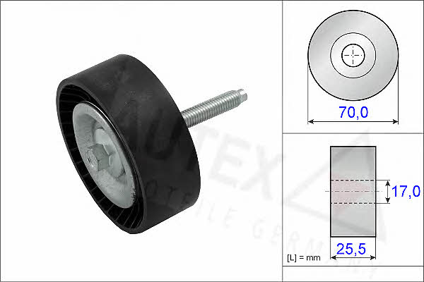 Autex 654834 V-ribbed belt tensioner (drive) roller 654834: Buy near me in Poland at 2407.PL - Good price!