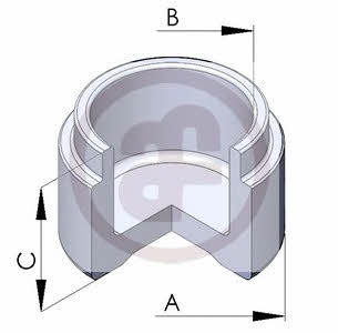 Autofren D025127 Front brake caliper piston D025127: Buy near me in Poland at 2407.PL - Good price!