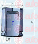 Autofren D025264 Brake caliper piston D025264: Buy near me in Poland at 2407.PL - Good price!