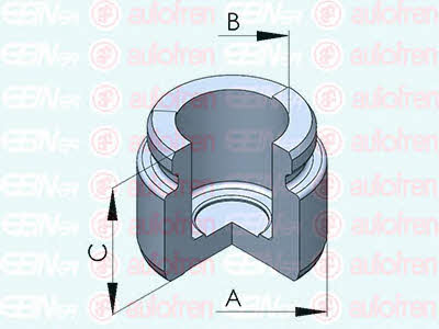 Autofren D025270 Rear brake caliper piston D025270: Buy near me in Poland at 2407.PL - Good price!