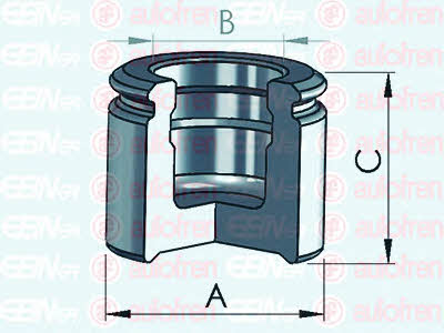 Autofren D025310 Front brake caliper piston D025310: Buy near me at 2407.PL in Poland at an Affordable price!